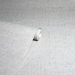 Arthouse Linen Texture Wallpaper Textured Lustre Fabric Effect Light Grey 676006