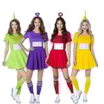 Kvinnor Teletubbies Kostymer Tinky Winky Dipsy Laa-laa Po Cosplay Party Fancy Dress Kostym Purple Adult M