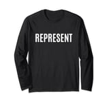 Represent Business Casual Words Resume Job Interview Skills Long Sleeve T-Shirt