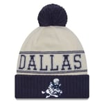 NEW ERA Dallas Cowboys NFL historic side-line knit bobble hat [navy/cream]