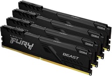 Fury Beast Black 4x16GB DDR4 3200MHZ DIMM KF432C16BBK4/ 64