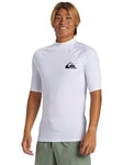 Quiksilver Mens Everyday Short Sleeve UPF 50 Surf T-Shirt - White, White, Size M, Men