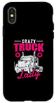Coque pour iPhone X/XS Crazy Truck Lady Occupation Camion longue distance