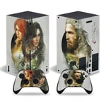 Kit De Autocollants Skin Decal Pour Console De Jeu Xbox Series X Corps Complet The Witcher 3,T1tn-Seriesx-4886