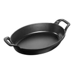 Staub Specialities 24 cm oval Cast iron Oven dish black