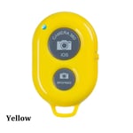 Remote Camera Shutter Selfie Stick Bluetooth Yellow
