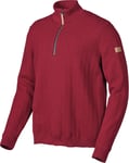 Ivanhoe Men's Hugo Half Zip Windbreaker Deep Red, XL