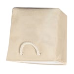 (Beige)Cloth Laundry Basket Cotton Cloth Hard EVA Interior Foldable