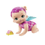 My Garden Baby Giggle & Crawl Baby Butterfly Doll (30 cm / 12 Inch), 20 Sounds and Fluttering Wings, Great Gift for Kids Ages 2Y+, Rose, GYP31