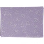 Creativ Hobbyfilt - A4 Lila Silverglitter Hjärtan Prickar 10 ark