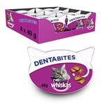 Snacks de dentibites Whiskas pour l'hygiène de Chat (Pack 8 x 40g)