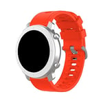 Bracelet universel Amazfit GTR/Stratos/Huawei/Samsung/Cool Elite/Sunset Caoutchouc Rouge 22 mm
