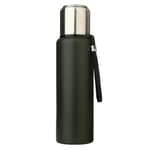 1L/ 1.5L Stainless Steel Water Bottle Double-wall Metal Insulated Vacuum Flask, Leak Proof Sports Water Bottles for Running, Cycling, Travel, Keep Cold 36H, Keep Warm 24H (Dark green,1000ml (35oz))