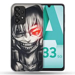 Coque pour Samsung Galaxy A33 5G Manga Tokyo Ghoul Kaneki Noir