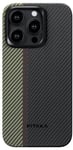 Pitaka MagEZ 4 600D etui (iPhone 15 Pro Max) - Sort/grå (twill)
