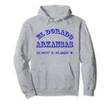 El Dorado Arkansas Coordinates Souvenir Pullover Hoodie