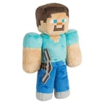 DB Minecraft Plyschdocka Mjuk Kreativ Present Fylld Leksak Steve doll with pickaxe