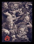 Sons of Anarchy Fight Framed 30 x 40cm Print, MDF, Multi-Colour, 42 x 32 x 2.4 cm