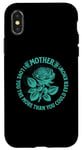 Coque pour iPhone X/XS Rose élégante citation inspirante Célébration de l'amour de la mère