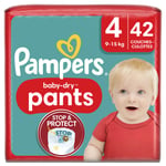Couches-culottes Baby-dry Pants Taille 4 9kg-15kg Pampers - Le Paquet De 42 Couches