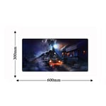 Large Gaming Mouse Pad 600 * 300Mm Locking Edge Large Oil Art Painting Gaming Keyboard Computer Mousepad Anime Notebook Tablet Mouse Pad Desk Cushion Mat 16