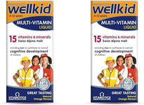 Vitabiotics Wellkid Multivitamin Liquid, 150 Ml (Pack of 2)