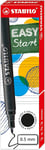 Stabilo Easy Original Black Ink Pen Refills -  0.5mm - Pack of 3