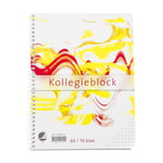 Kollegieblock A5 70g rutat TF, 5st