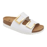 Scholl Monterey sandaler med spännen (dam) - White,42