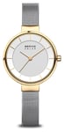 Bering 14631-024 Women's Solar Gold/Silver Watch