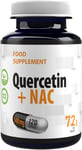 Quercetin + NAC (N-Acetyl Cysteine) Complex 500Mg 120 Vegan Capsules, 3Rd Party