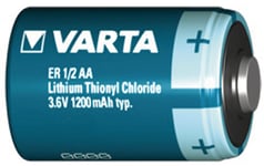 Batteri Lithium 3.6V 1/2 AA