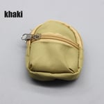 1pc Mini Backpack Dolls Bag Accessories Khaki