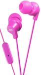JVC HA-FR15-P-E In-Ear Headphone with Remote Control and Microphone,Pink