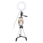 6" Selfie Ring Light with Tripod Mobile Phone Holder,3000-5500K Dimmable Led Camera Beauty Ringlight,LED Video Ring Light Lamp Kit for Photography, Shooting.