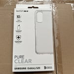 Tech21 Pure Clear Samsung Galaxy S20-Clear Phone Case with Multi-Drop Protection