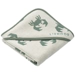 Liewood Alba Handduk Med Huva Crab/Sandy | Beige | 0-3