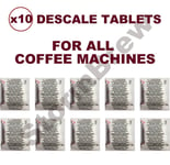 10 COFFEE MACHINE DESCALING DESCALER TABLETS: TASSIMO, NESPRESSO, DOLCE GUSTO