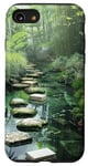 Coque pour iPhone SE (2020) / 7 / 8 Zen Garden Livres Nature Paisible Bambou Vert