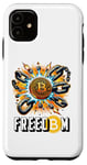 Coque pour iPhone 11 Bitcoin, crypto-monnaie, conception de la chaîne de blocs BTC Freedom