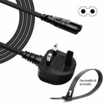 3m IEC C7 UK Mains Power Lead With Tie For LG, Sony, Philips LED TV 3 Metre Long