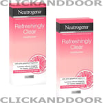 2 X Neutrogena Refreshingly Clear Moisturiser with pink grapefruit fragranc 50ml