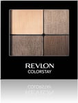 Revlon Colorstay 16 Hour Eyeshadow Quad with Dual-Ended Applicator Brush, Longwe
