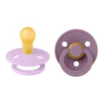 BIBS Napp Colour 2-pack Latex Rund Violet Sky/Mauve