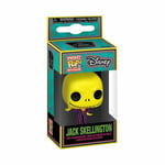 THE NIGHTMARE BEFORE CHRISTMAS JACK BLACK LIGHT POCKET POP KEYCHAIN VINYL FUNKO