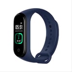 XSHIYQ Smart Band Fitness Tracker Heart Rate Blood Pressure Fitness Bracelet Smart Watch For Android Ios CHINA M4 Pro Blue