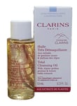 Clarins Total Cleansing Oil Waterproof/Long Wear Make Up Makeup Remover 10ml