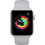 Apple Watch Series 3 (42mm, Silver Aluminum Case with Fog Sport Band - GPS Only) (Renewed)