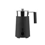 Alessi - Plissé Milk frother - Black - Mjölkskummare - Michele De Lucchi - Svart