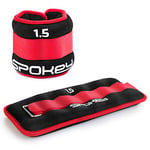 SPOKEY Form IV Neoprene Ankle Weights Pack of 2 Assorted Colours in 4 Weights from 0.5 to 2 kg with Practical Velcro Fasteners